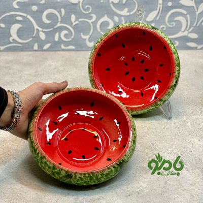کاسه آجیل بالا گرد هندوانه یلدا